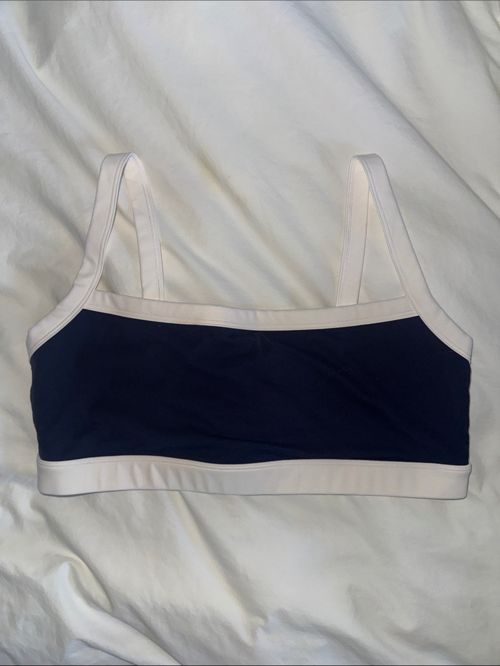Splits59 Navy and White Stretch Bralette